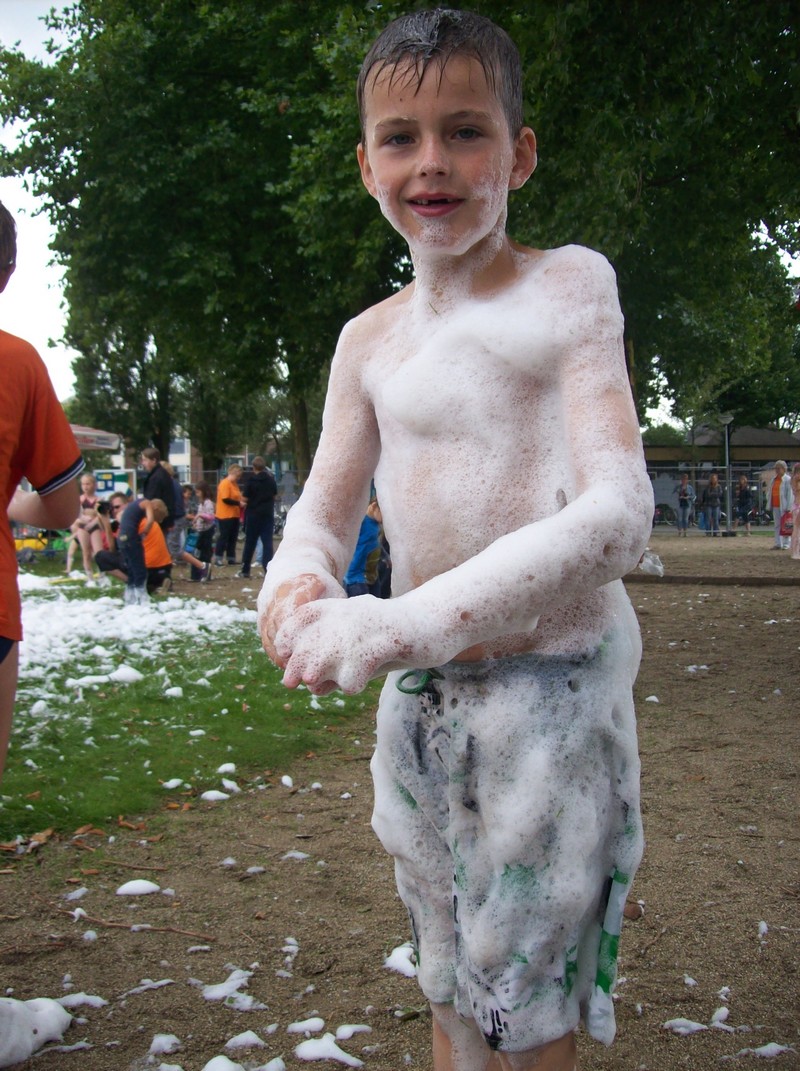 Ook zo'n schuimbad is best leuk.